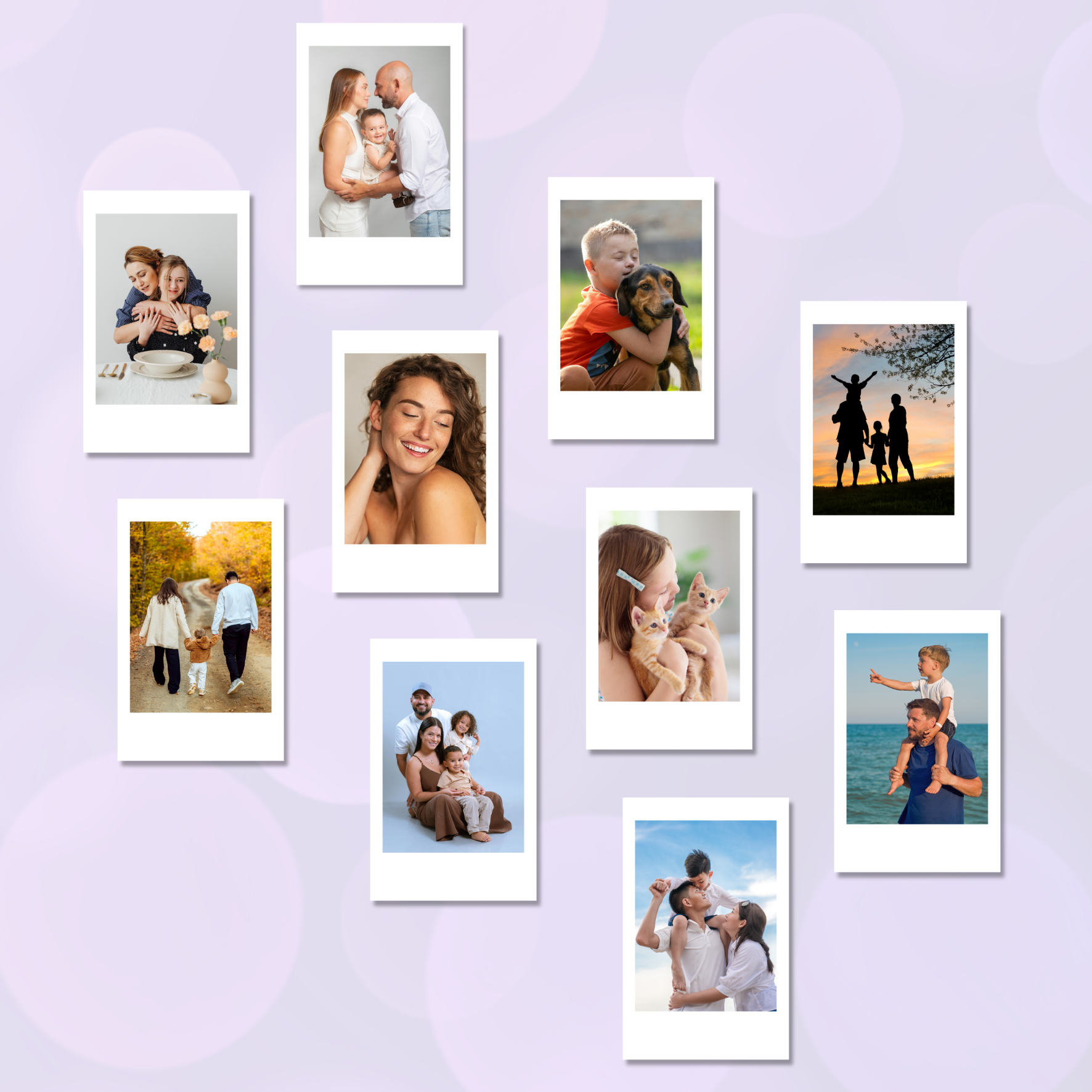 Wallet Photo Prints, 54 x 85 mm, Vintage Instant-Style - 40 Prints (Royal Matte RC)