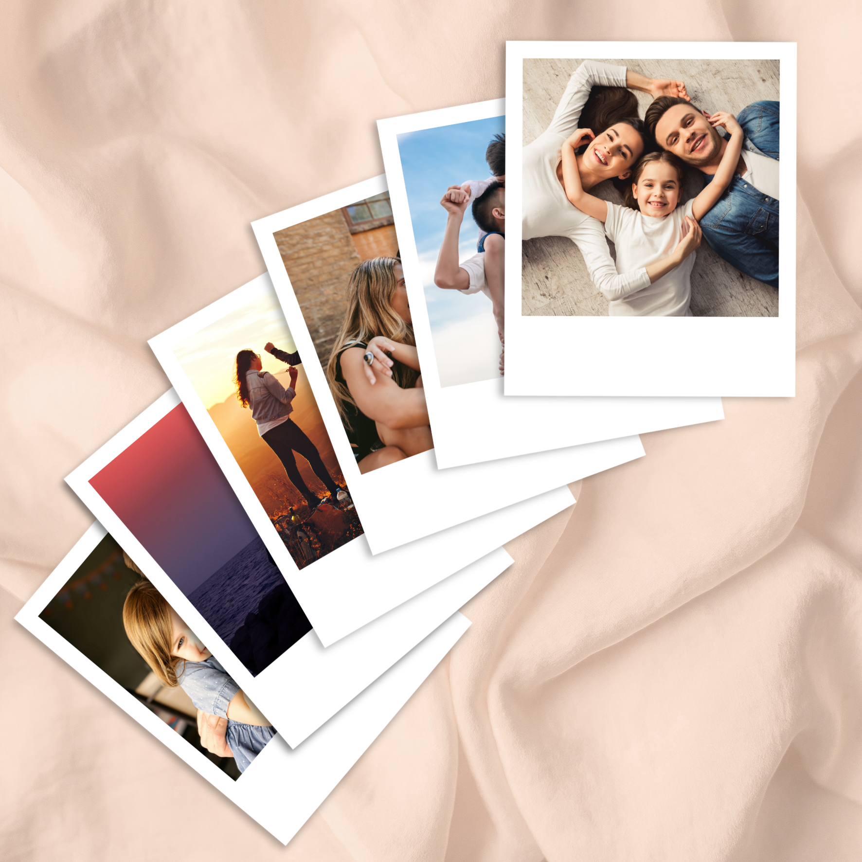 Square Photo Prints, 3 x 3 in, Vintage Instant-Style - 24 Prints (Royal Matte RC)