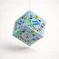 Fold-n-Form DIY 3D Hanging Cube Decor for Birthday Party Decoration: Celebration Design