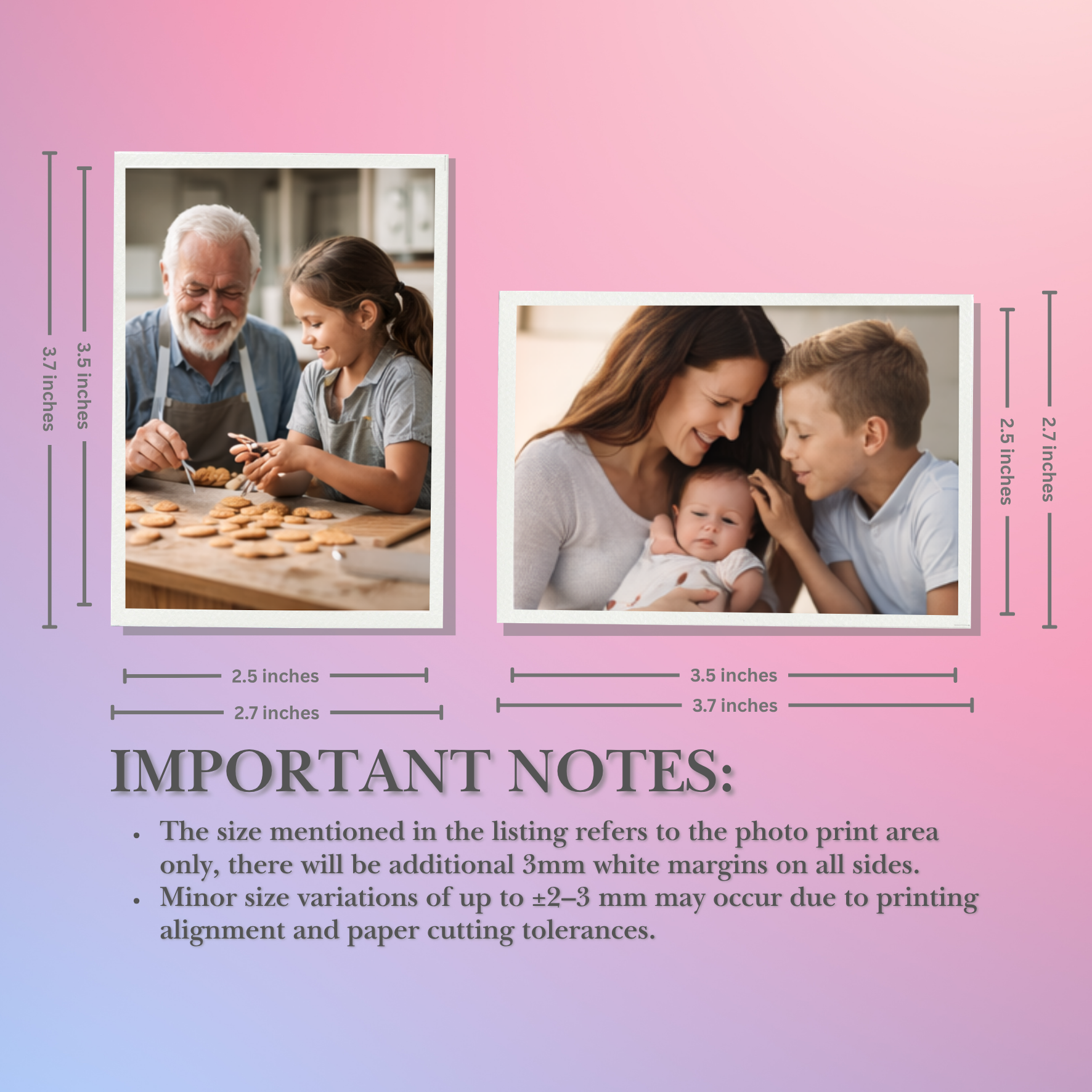 Wallet Photo Prints, 2.5 x 3.5 in, White-Bordered - 9 Prints (Prime Matte RC)