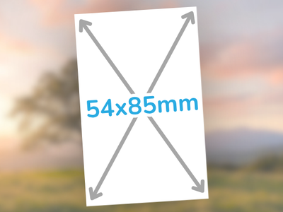 54 x 85 mm