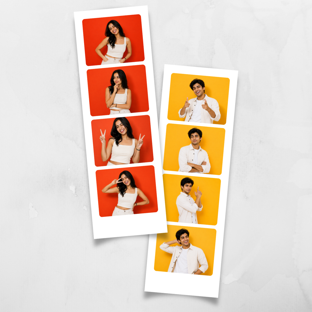 Photo Strips - Large Quad (4 Photos per Strip) - Pack of 2 Strips