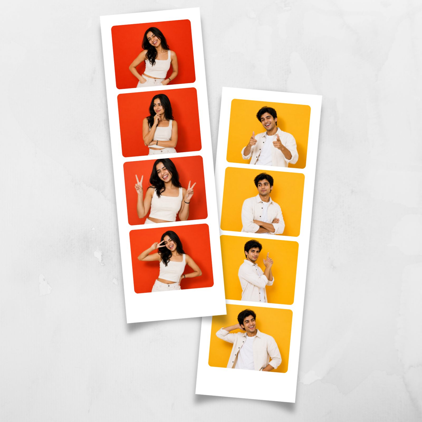 Photo Strips - Large Quad (4 Photos per Strip) - Pack of 2 Strips