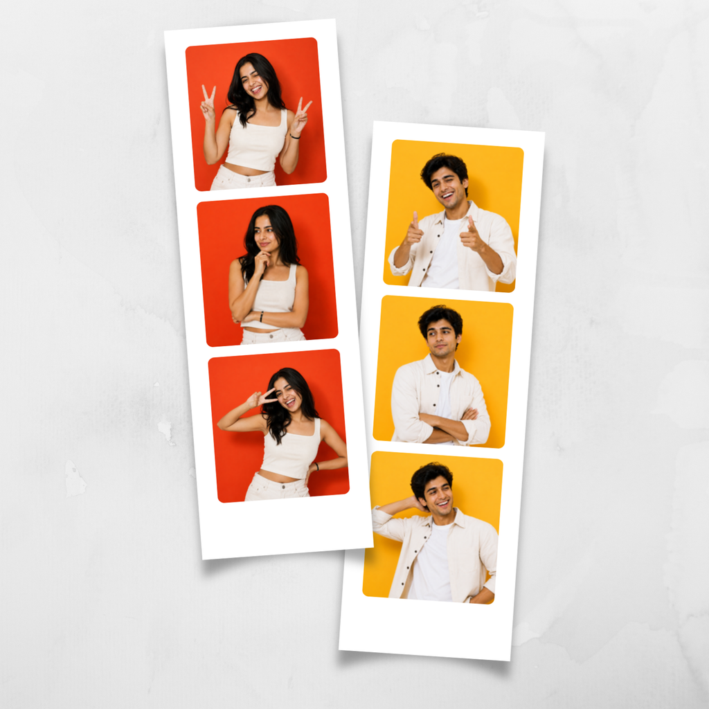 Photo Strips - Large Trio (3 Photos per Strip) - Pack of 2 Strips