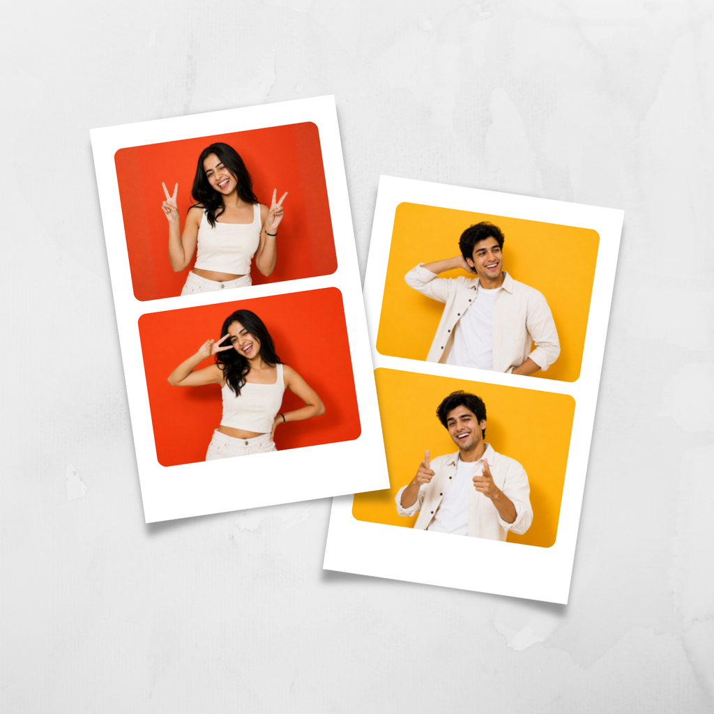 Photo Strips - Small Duo (2 Photos per Strip) - Pack of 8 Strips